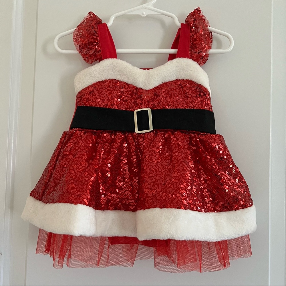 Baby Girl Santa Tutu Onesie